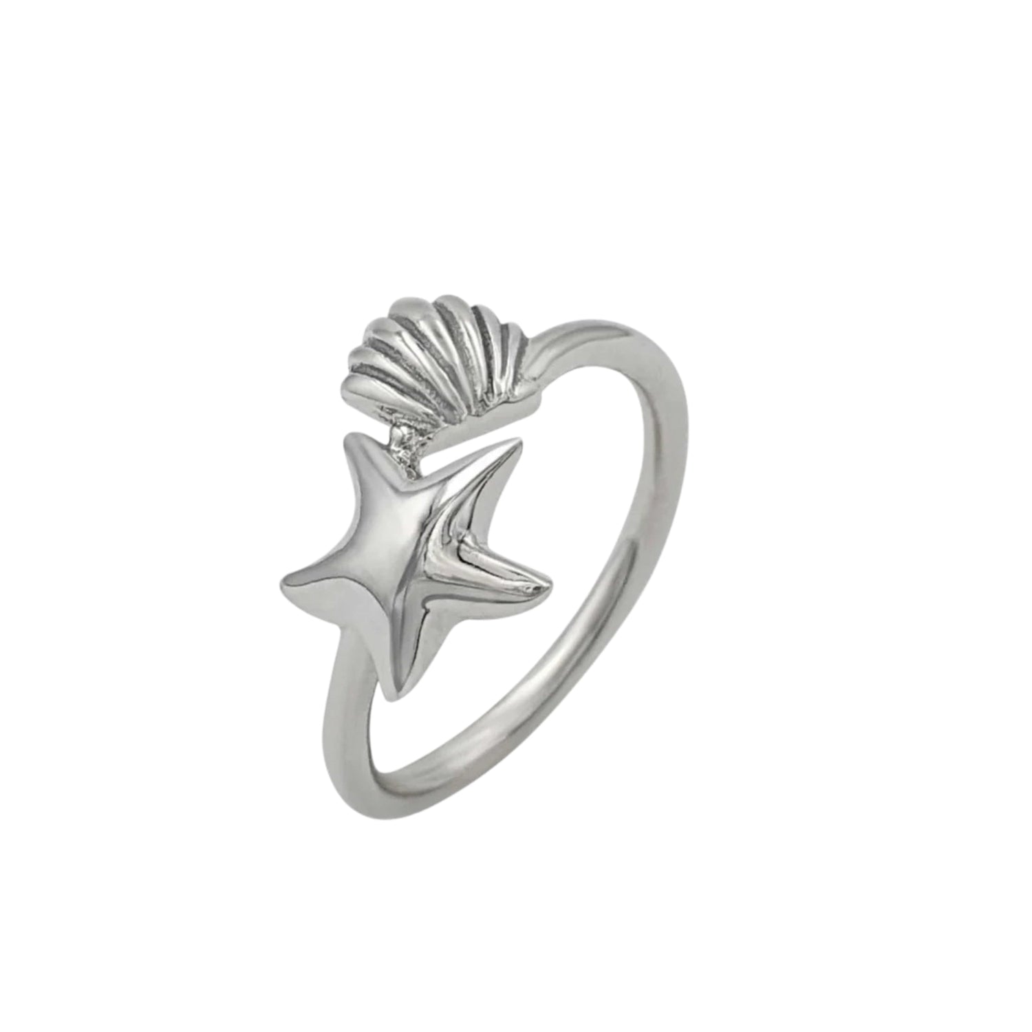 Starfish and Snail Stacking Ring