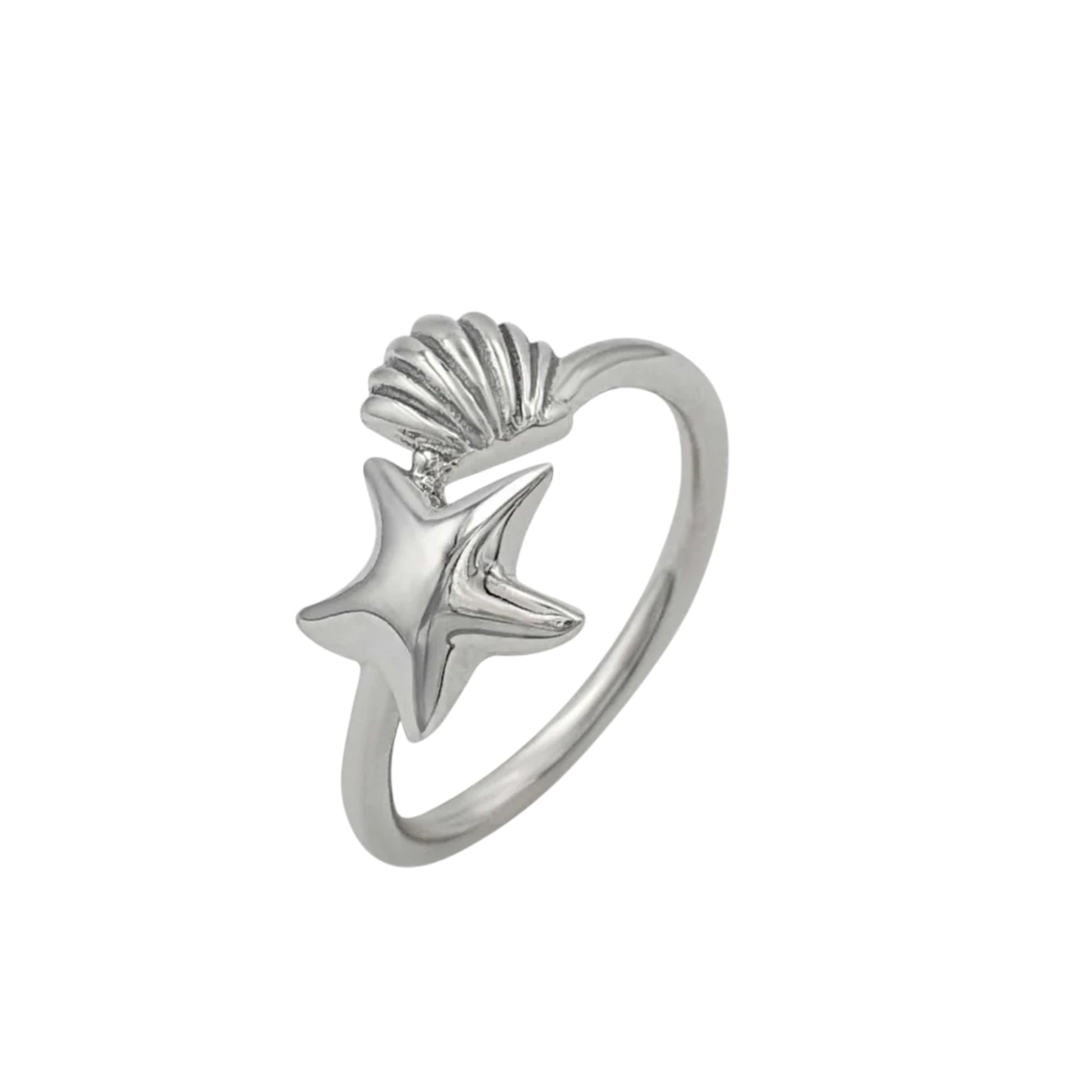 Starfish and Snail Stacking Ring