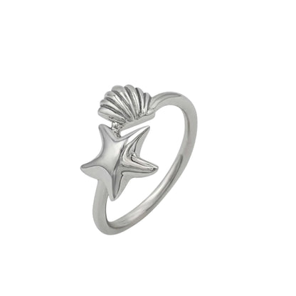 Starfish and Snail Stacking Ring