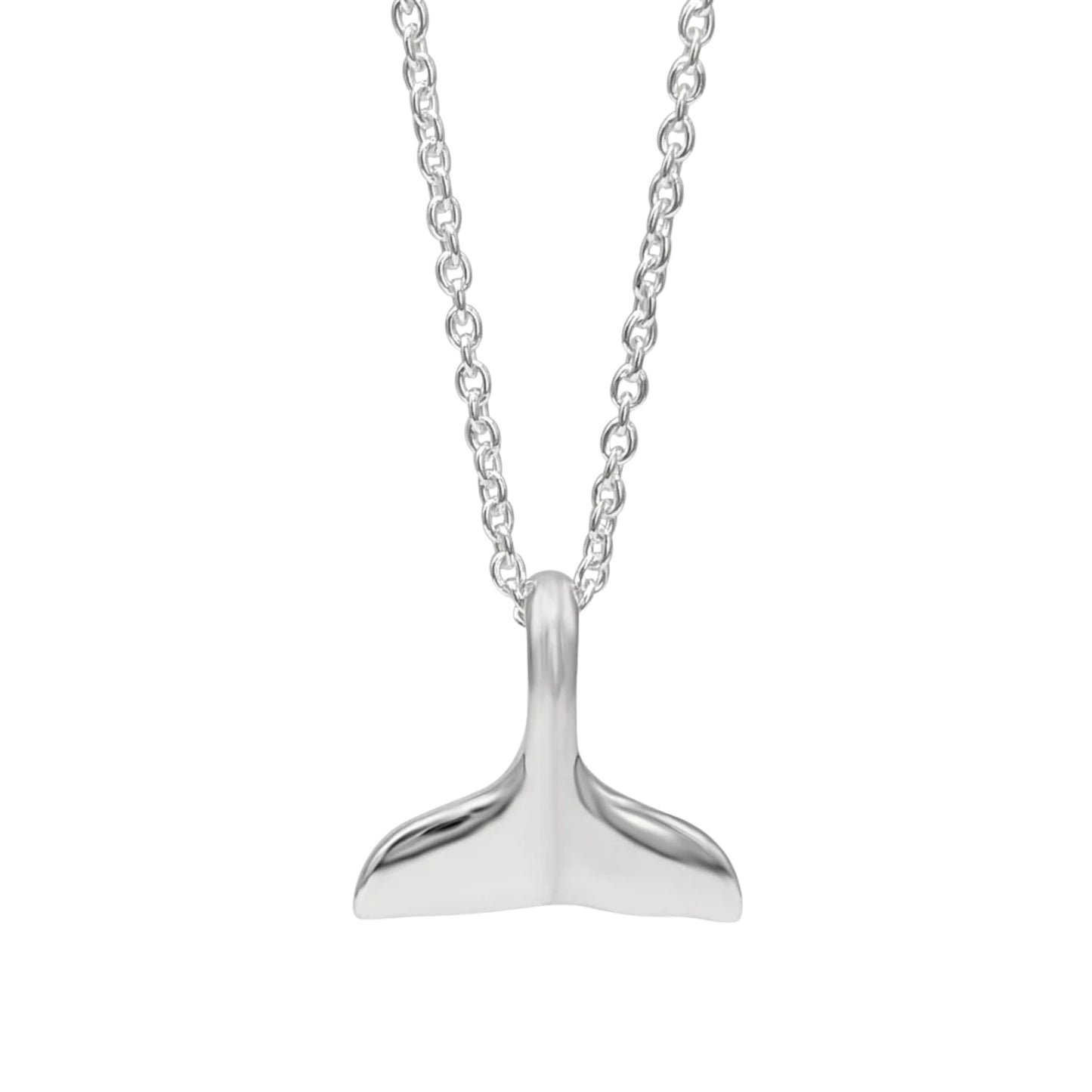 Whale Tail Locket Cable Chain Necklace
