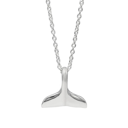 Whale Tail Locket Cable Chain Necklace