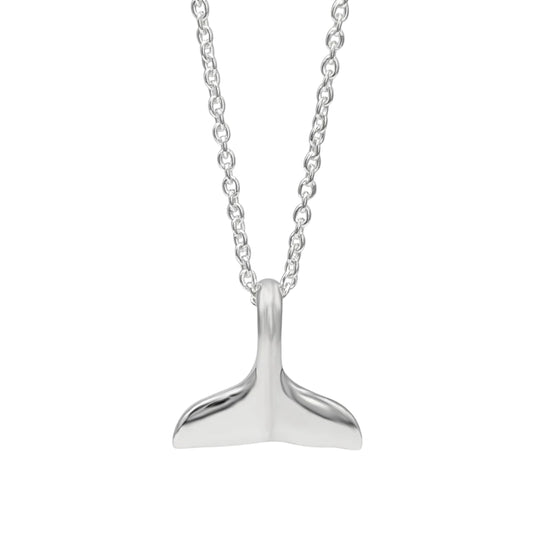Whale Tail Locket Cable Chain Necklace